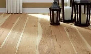 Wide pine floor
