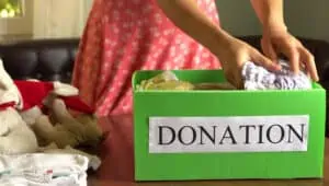 Donate toys, shoes