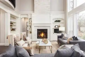 Neutral color with throw pillows